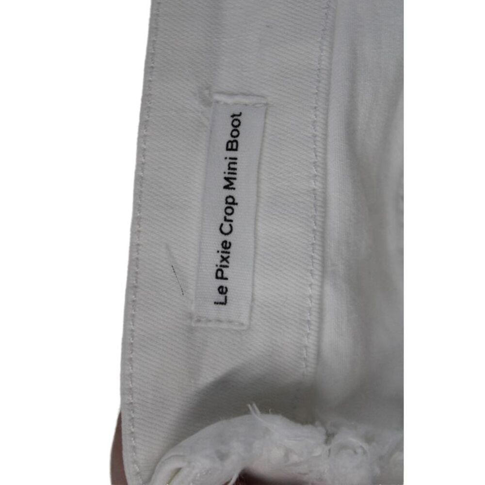 Frame Women's High Waist Five Pocket Straight Leg Ankle Jeans White Size 23 - Picture 5 of 5